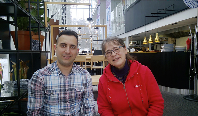 Samer Saad och Marianne Sundroos vill samla in medel för flyktingar med en konsert.
