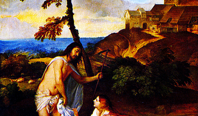 Maria från Magdala möter Jesus (Tizian)