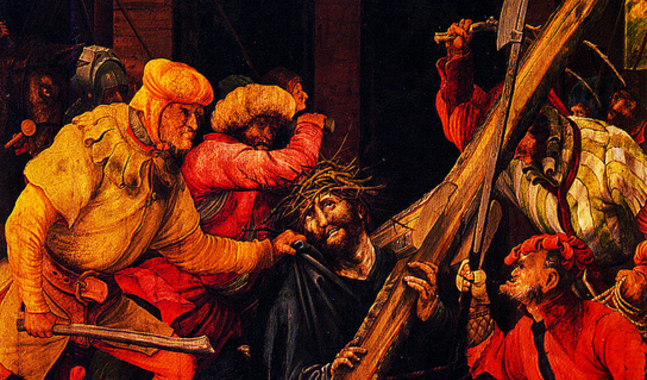 Jesus bär korset (Mathias Grünewald)