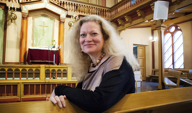 Susan haraldson blickar framåt och njuter verkligen av sitt arbete och de människor hon har omkring sig. FOTO: Johan Myrskog