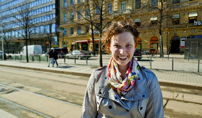 Maria petterson har blivit van med stadslivet. FOTO: Johan Myrskog