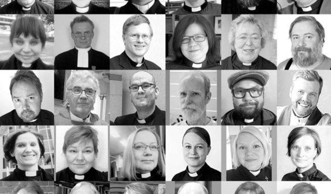 Tidigare i höst publicerade ett 50-tal präster sina porträtt i ett bildgalleri i Helsingin Sanomat, för att visa sin beredskap att viga samkönade par.