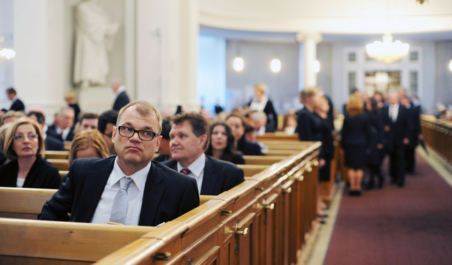 Den nyvalda riksdagen fyllde de främre bänkarna i Domkyrkan under riksmötets ekumeniska öppningsgudstjänst förra veckan.