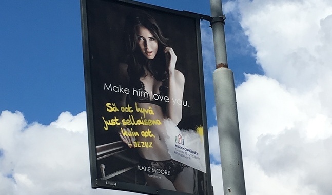 Reklamkampanjen syns i Åbo från och med den här veckan.