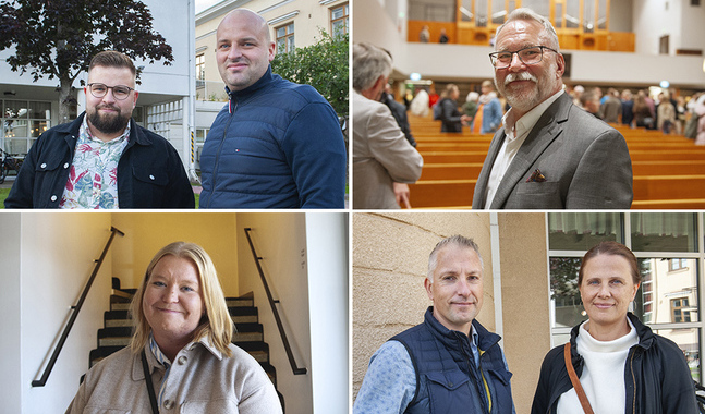 Bröderna Herman och Andre Mård, Ray Baker, Hanna Saarijärvi samt Daniel och Carolina Djupsjöbacka var några av de som deltog i Kyrkhelg Nord i år.