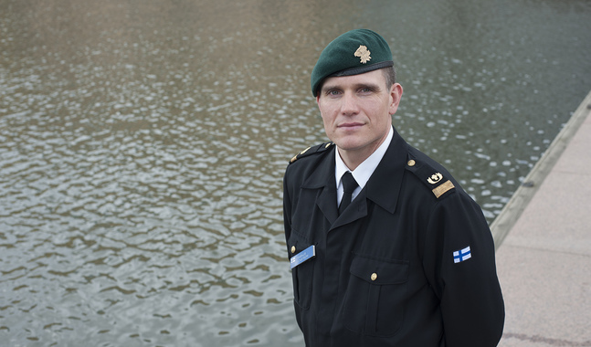 Markus Weckström är militärpastor vid Nylands brigad.