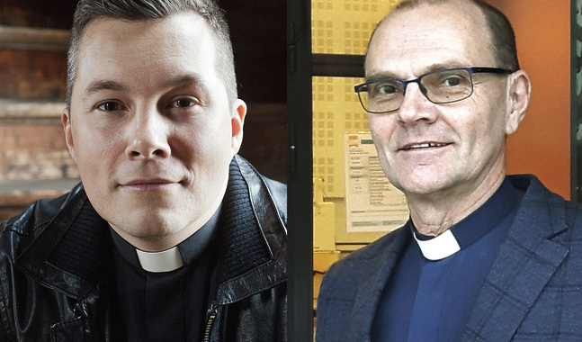 Petrus församlings kyrkoherde Daniel Björk och Pedersöre församlings kyrkoherde Kaj Granlund har båda varit tvungna att pausa mycket av verksamheten i sina församlingar.