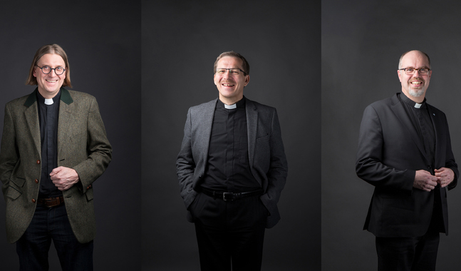 Jukka Hautala, Jukka Keskitalo och Niilo Pesonen är kandidater till biskopsämbetet i Finlands nordligaste stift. 