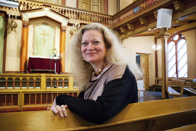 Susan haraldson blickar framåt och njuter verkligen av sitt arbete och de människor hon har omkring sig. FOTO: Johan Myrskog