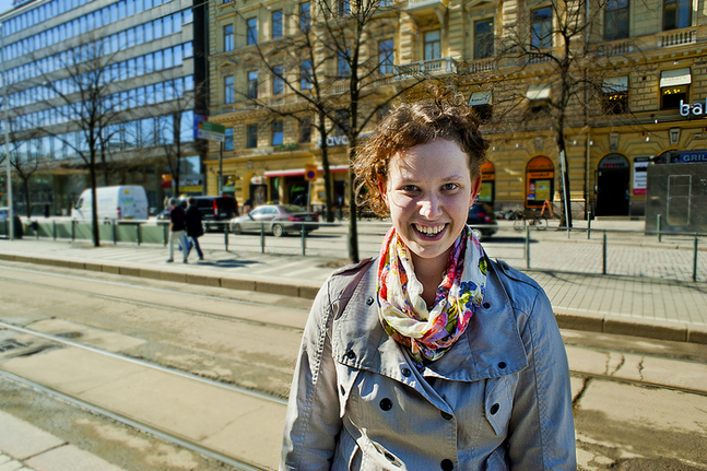 Maria petterson har blivit van med stadslivet. FOTO: Johan Myrskog