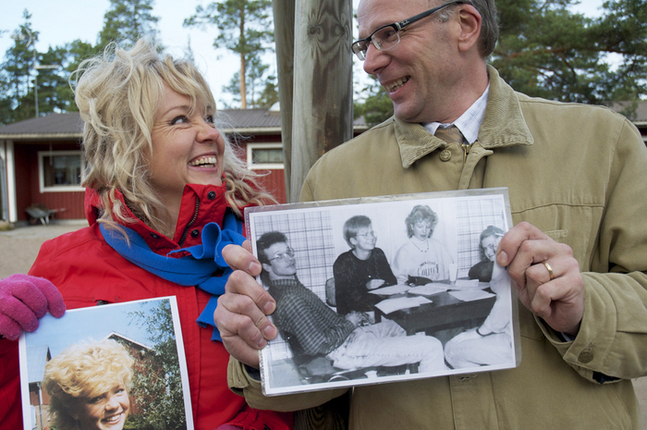 Camilla "Minga" Östman och Harald Wester, årsmodell 80-tal och år 2011.