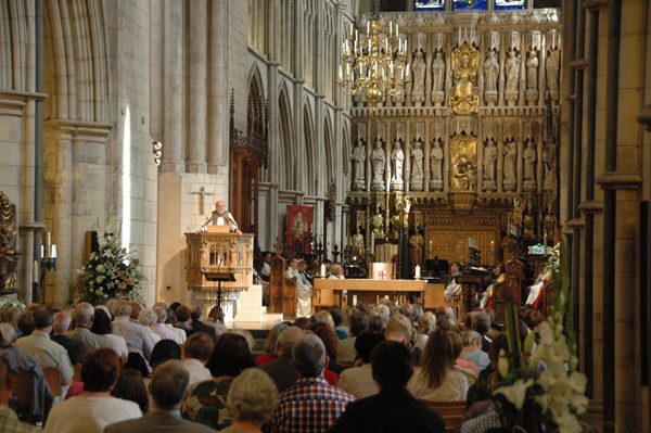 Den nordiska OS-gudstjänsten firades i Southwark cathedral. Gudstjänsten sänds i radio Vega på söndag.