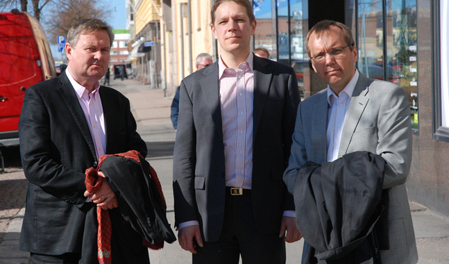 Olav S. Melin, Marcus Henricson och Björn Vikström.